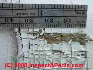 Photograph of paint failure details